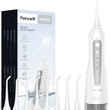 Fairywill Water Flossers for Teeth 300ML Oral Irrigator Rechargeable Portable Dental 3 Modes Water Tank Waterproof Teeth Cleaner